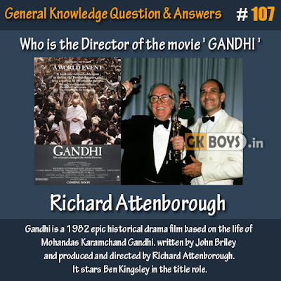 Who is the Director of the movie 'GANDHI'?