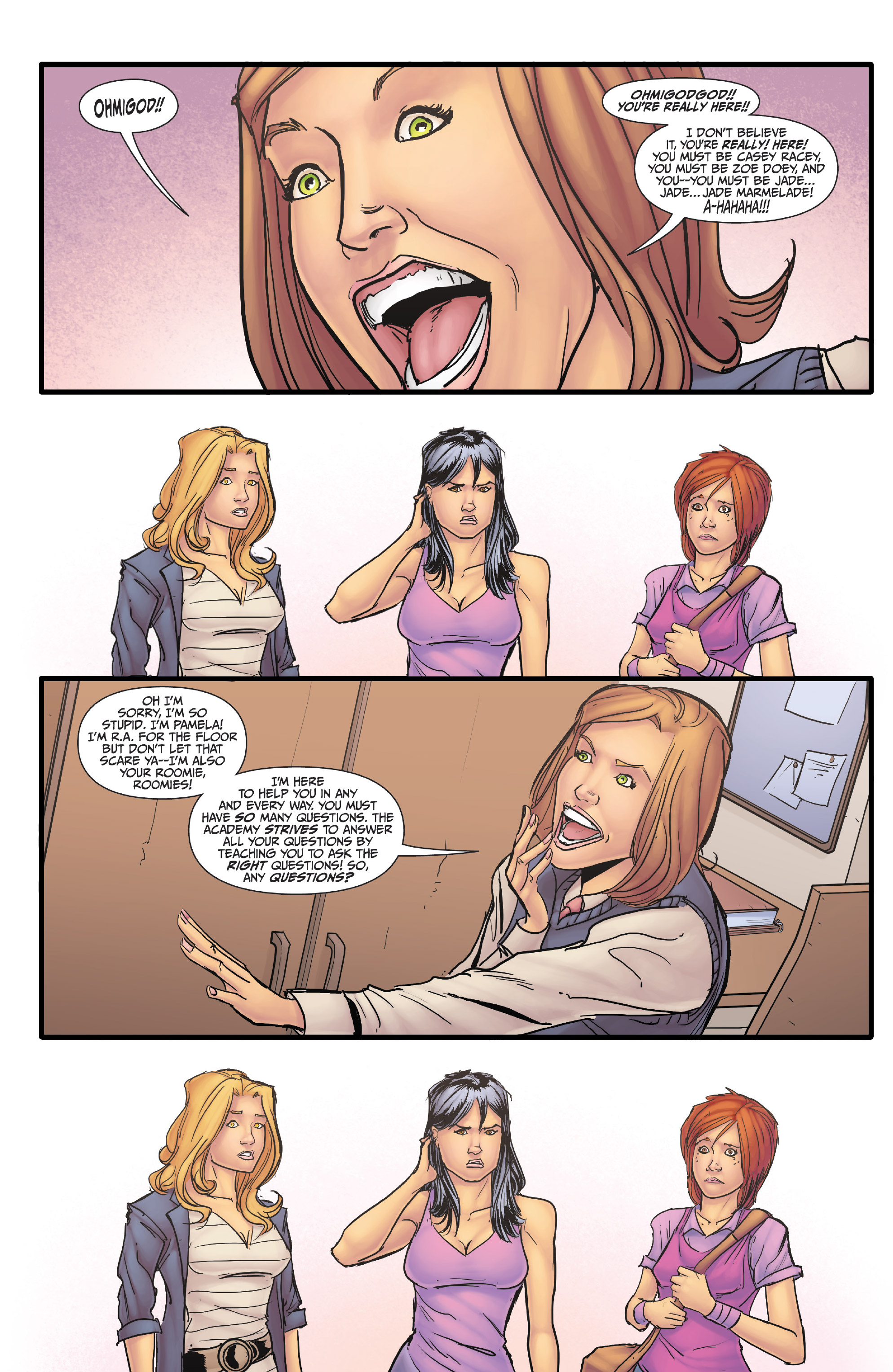 Read online Morning Glories comic -  Issue #1 - 34