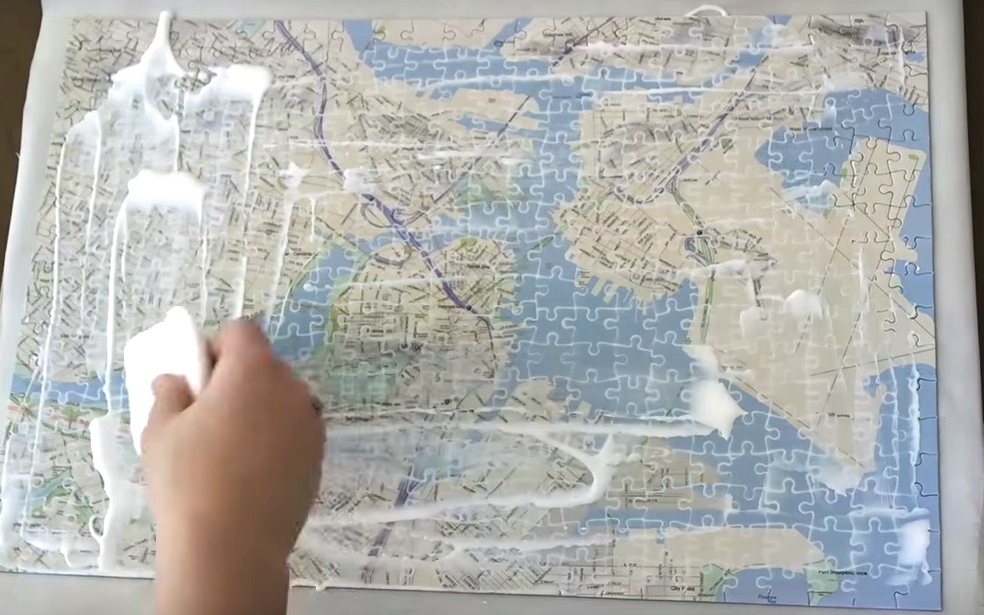 LIFE AS YOU LIVE IT How to glue a puzzle (great housewarming gift!)