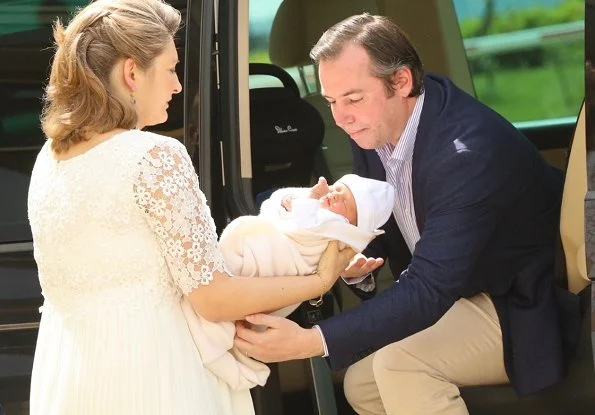 First photos of Prince Charles and his parents Hereditary Grand Duke Guillaume and Hereditary Grand Duchess Stéphanie