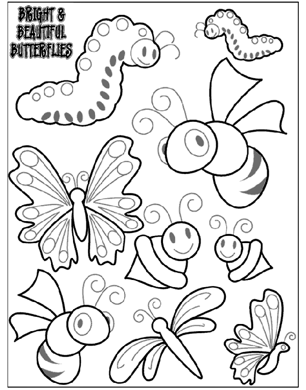 garden bugs coloring pages - photo #13