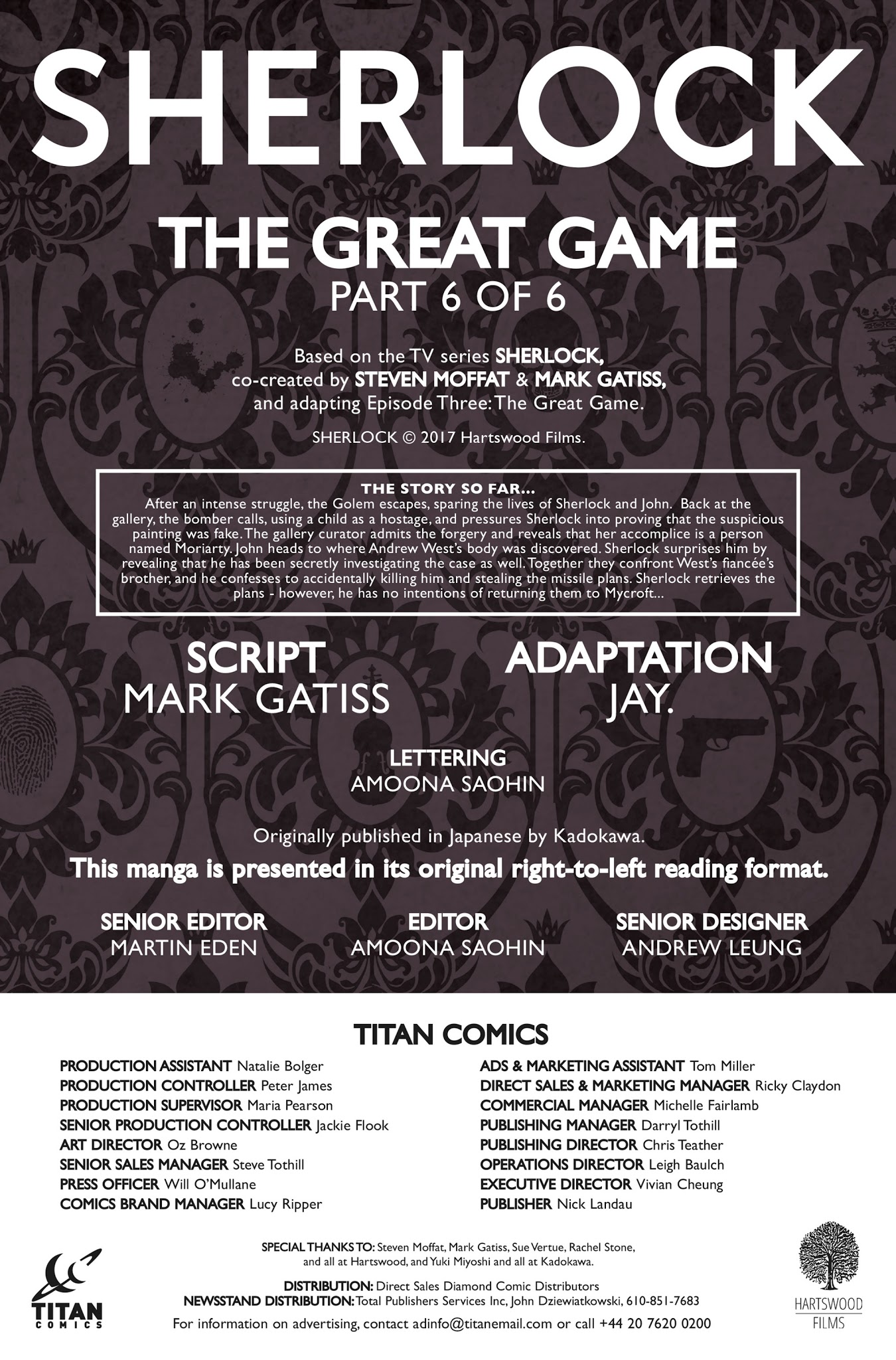 Read online Sherlock: The Great Game comic -  Issue #6 - 3
