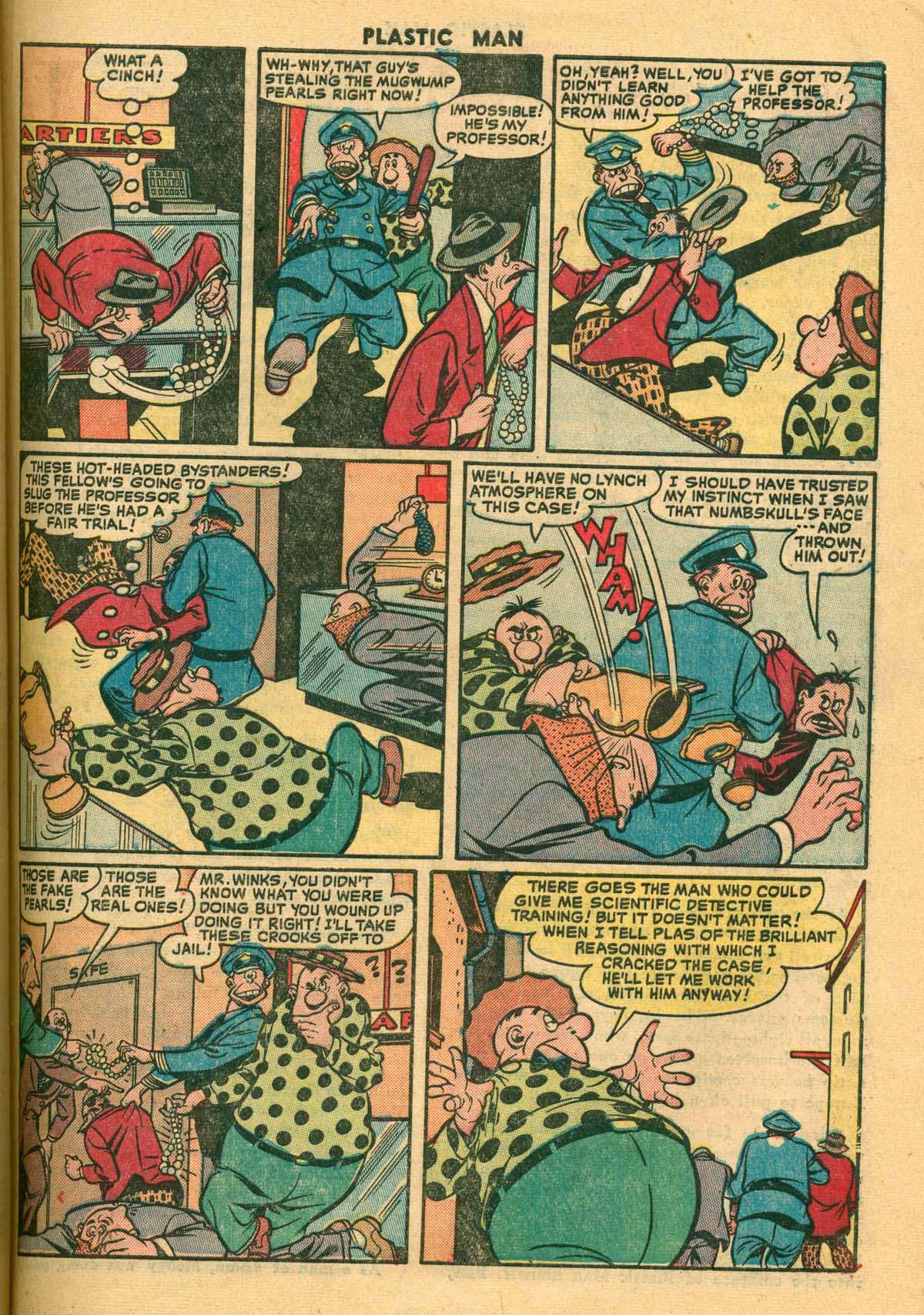 Read online Plastic Man (1943) comic -  Issue #27 - 39
