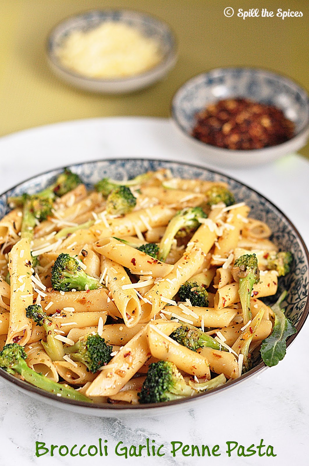 Broccoli Garlic Penne Pasta | Spill the Spices