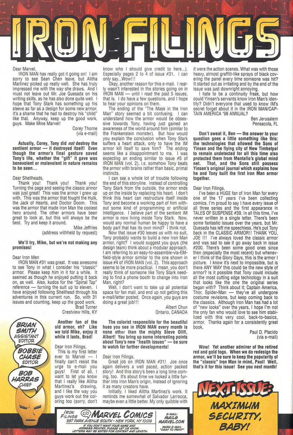 Read online Iron Man (1998) comic -  Issue #34 - 37