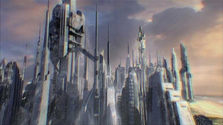 The city rises in the premiere of Stargate Atlantis.