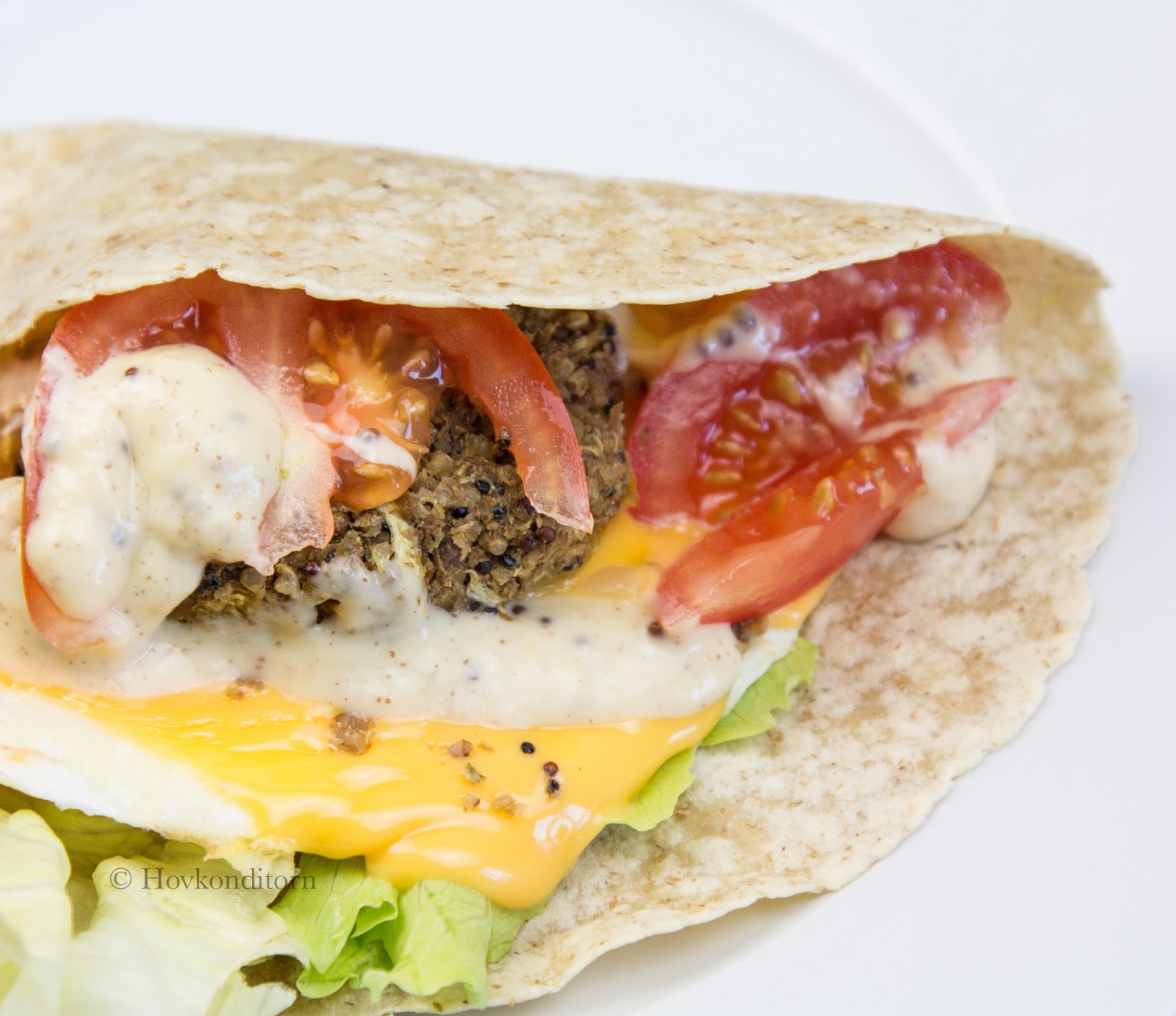 Tortilla wrapped Burger