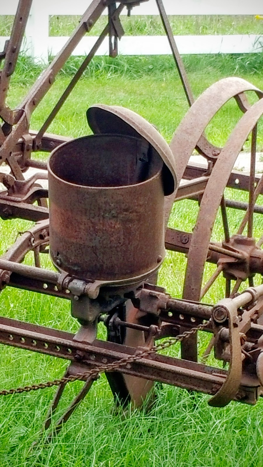 History and Culture by Bicycle Antique Farm Planter