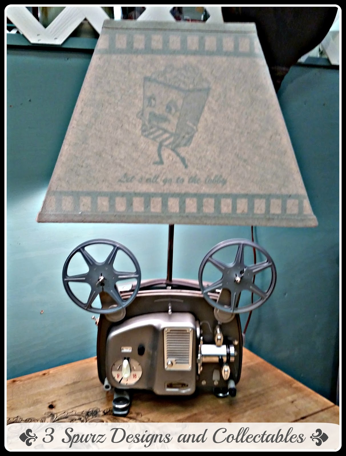 3 Spurz DandC Repurposed /Refurbished Creations!! Movie Projector Lamp