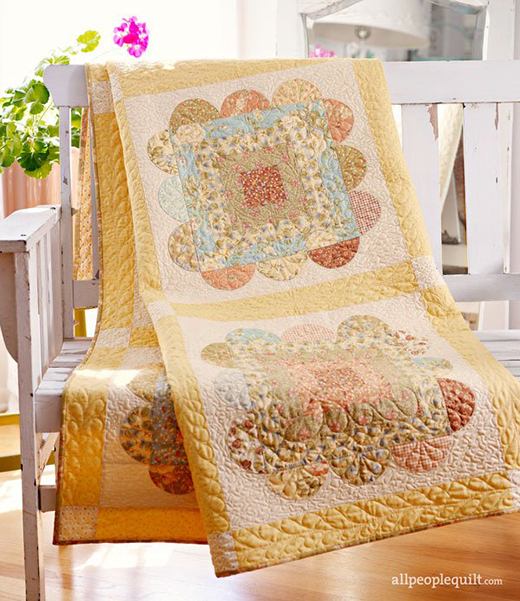 Sew-Easy Scallops Quilt Free Pattern