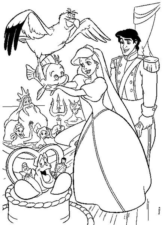 Disney Cartoon Characters Coloring Pages For Kids