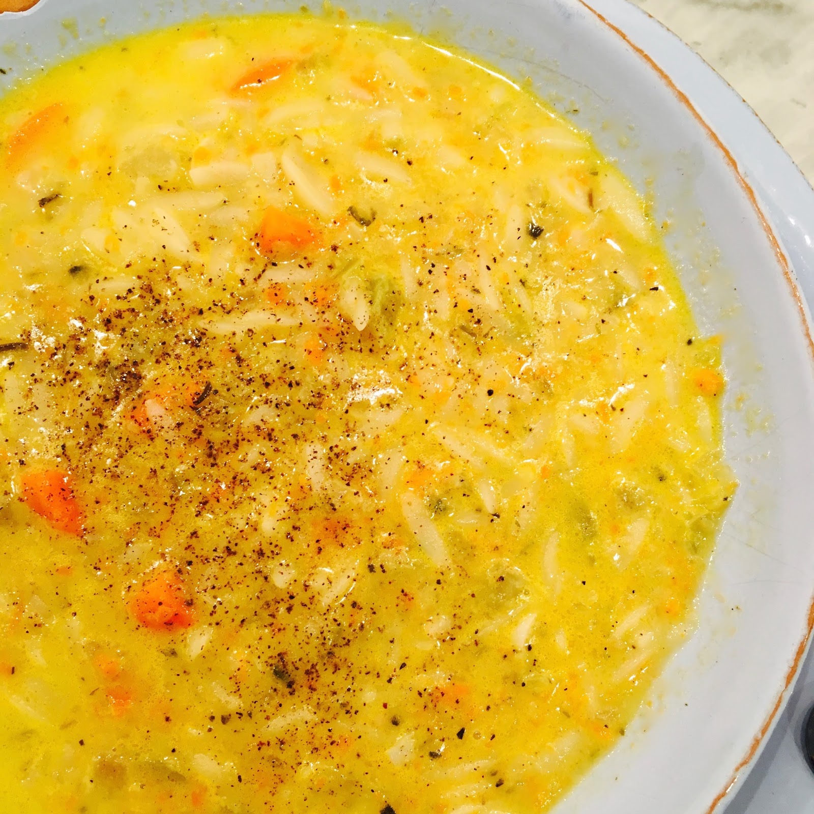 The Wooden Spoon Diaries Creamy Lemon Orzo Soup