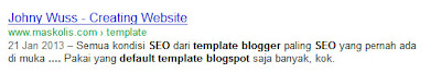 seo blogger template penelusuran google