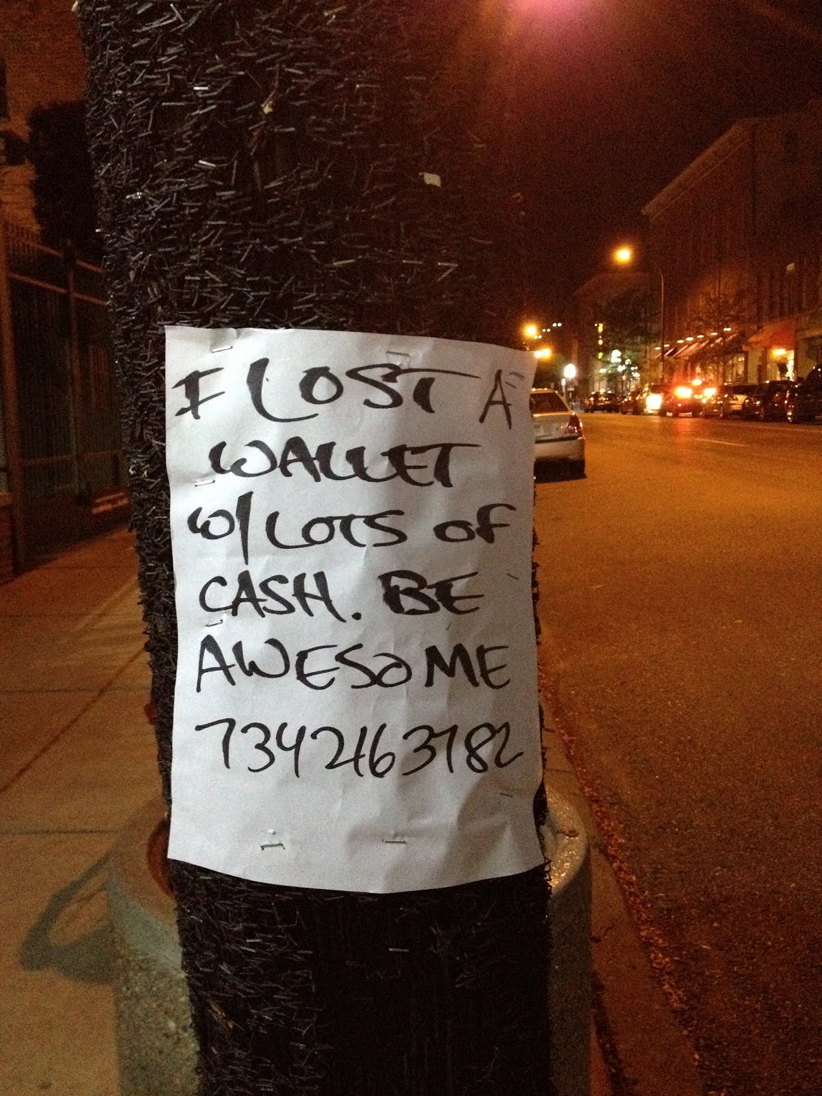 Damn Arbor A wallet with lots of cash