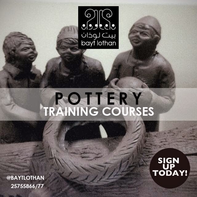 Ladies who do lunch in Kuwait Pottery Course at Bayt Lothan