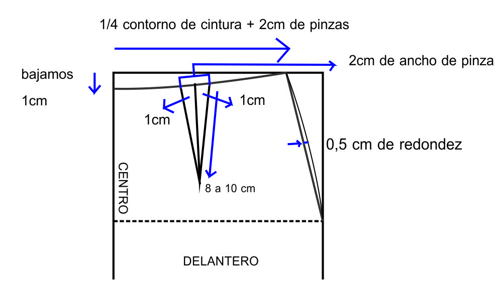 Resultado de imagen para PATRON BASE CON PINZAS P