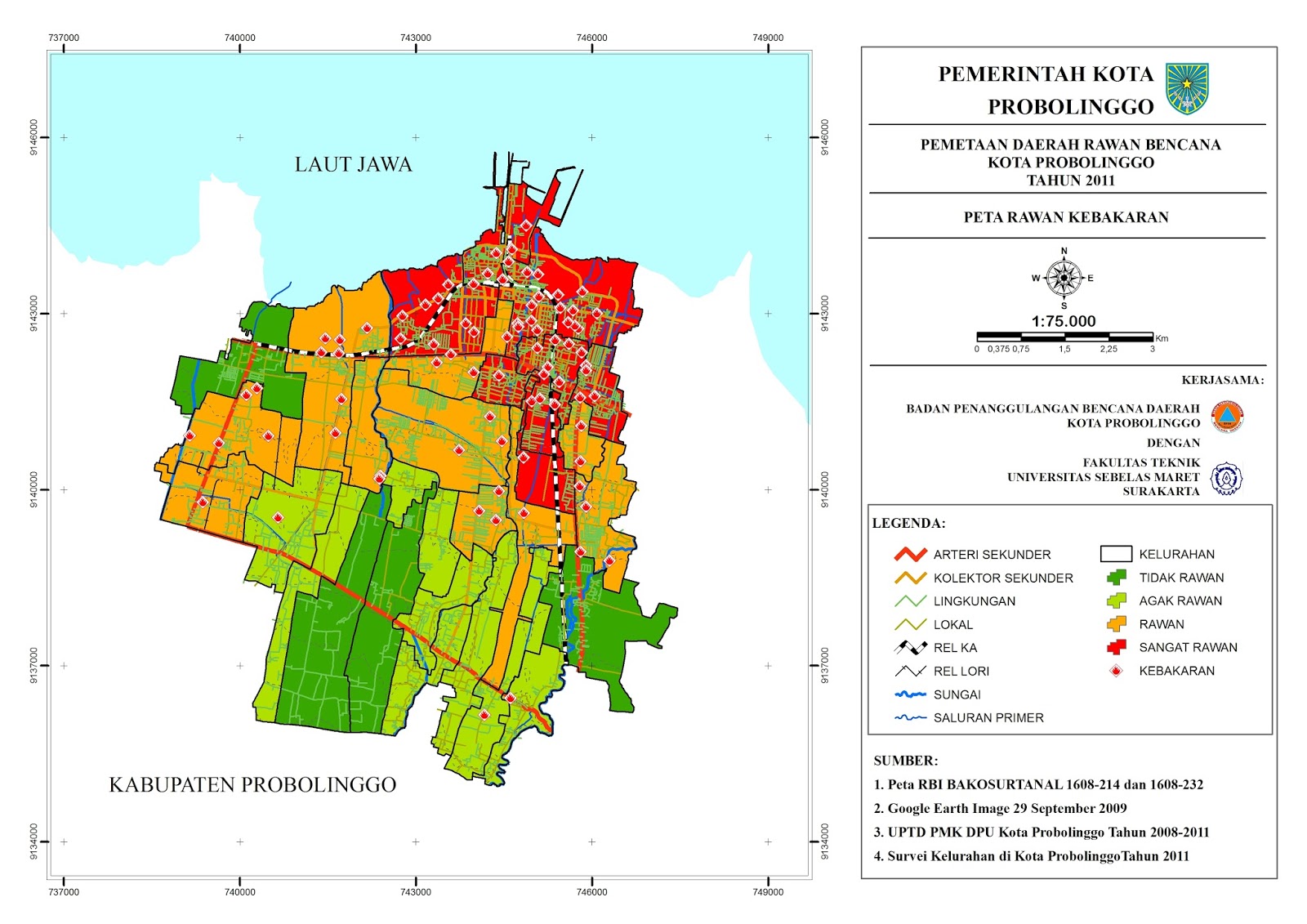 Peta Kota: Peta Kota Probolinggo