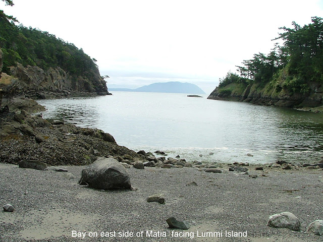 east cove Matia Island  facing Lummi