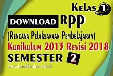 RPP Kelas 1 Revisi 2018 Semester 2 SD Lengkap