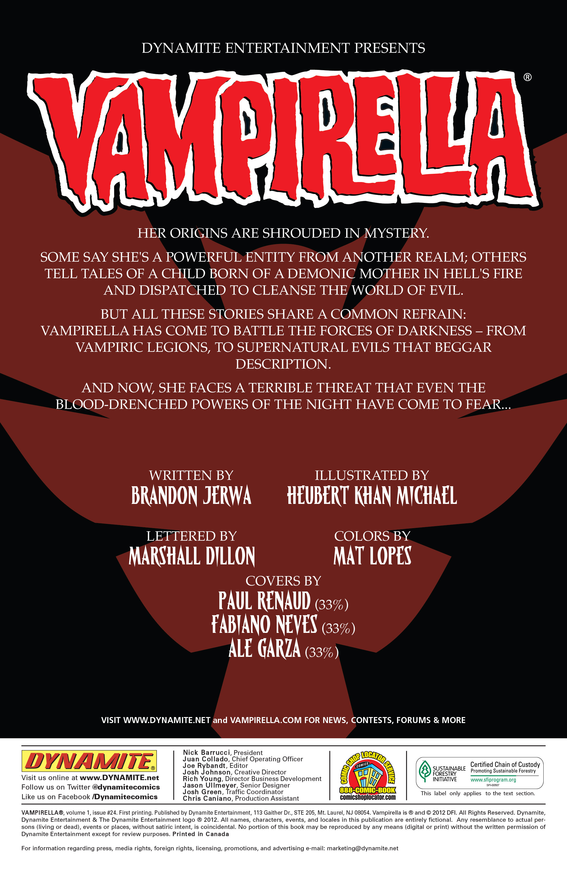 Read online Vampirella (2010) comic -  Issue #24 - 4