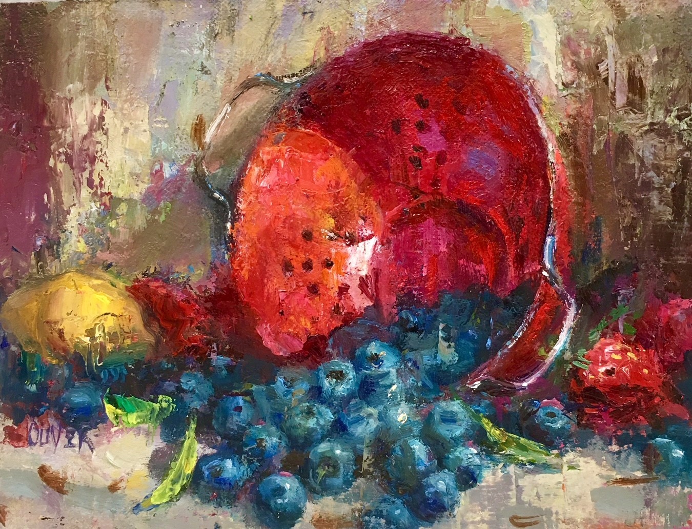 Art Talk Julie Ford Oliver Working Colander