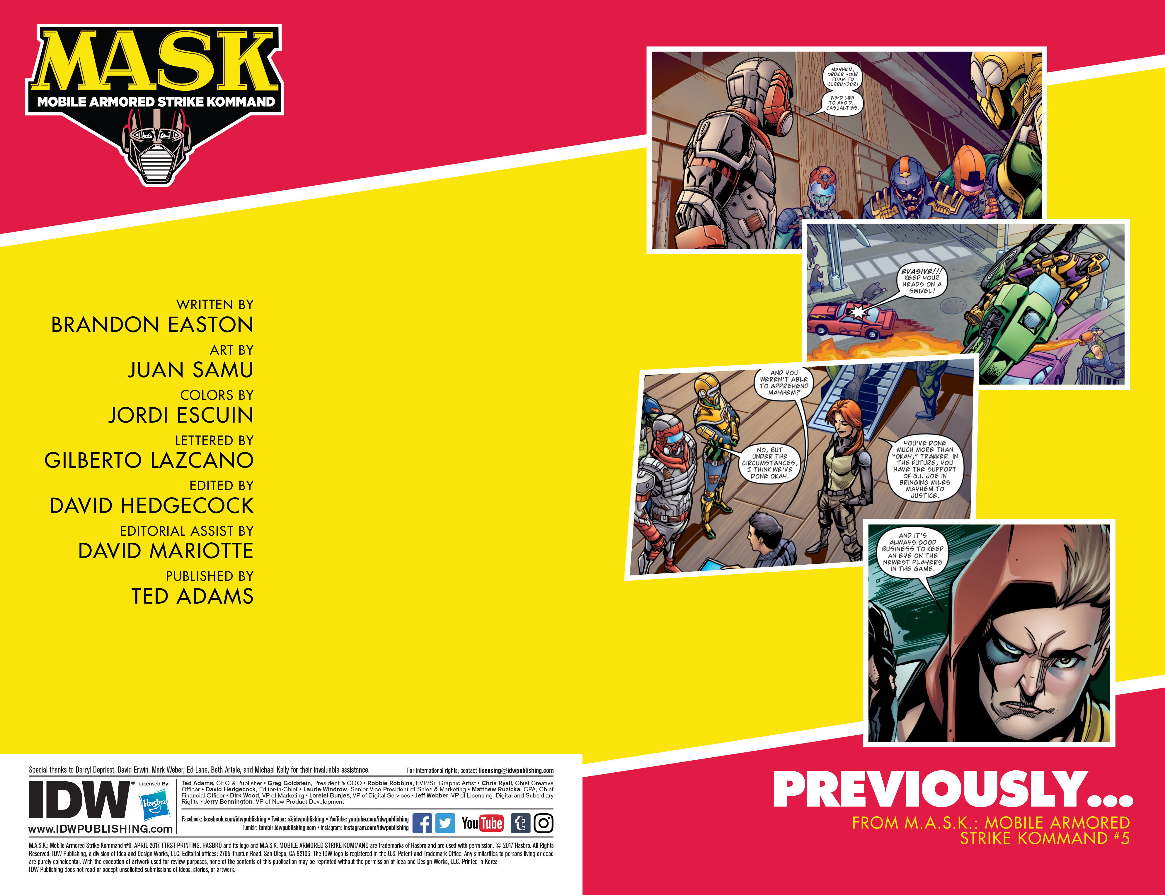 Read online M.A.S.K.: Mobile Armored Strike Kommand comic -  Issue #6 - 2