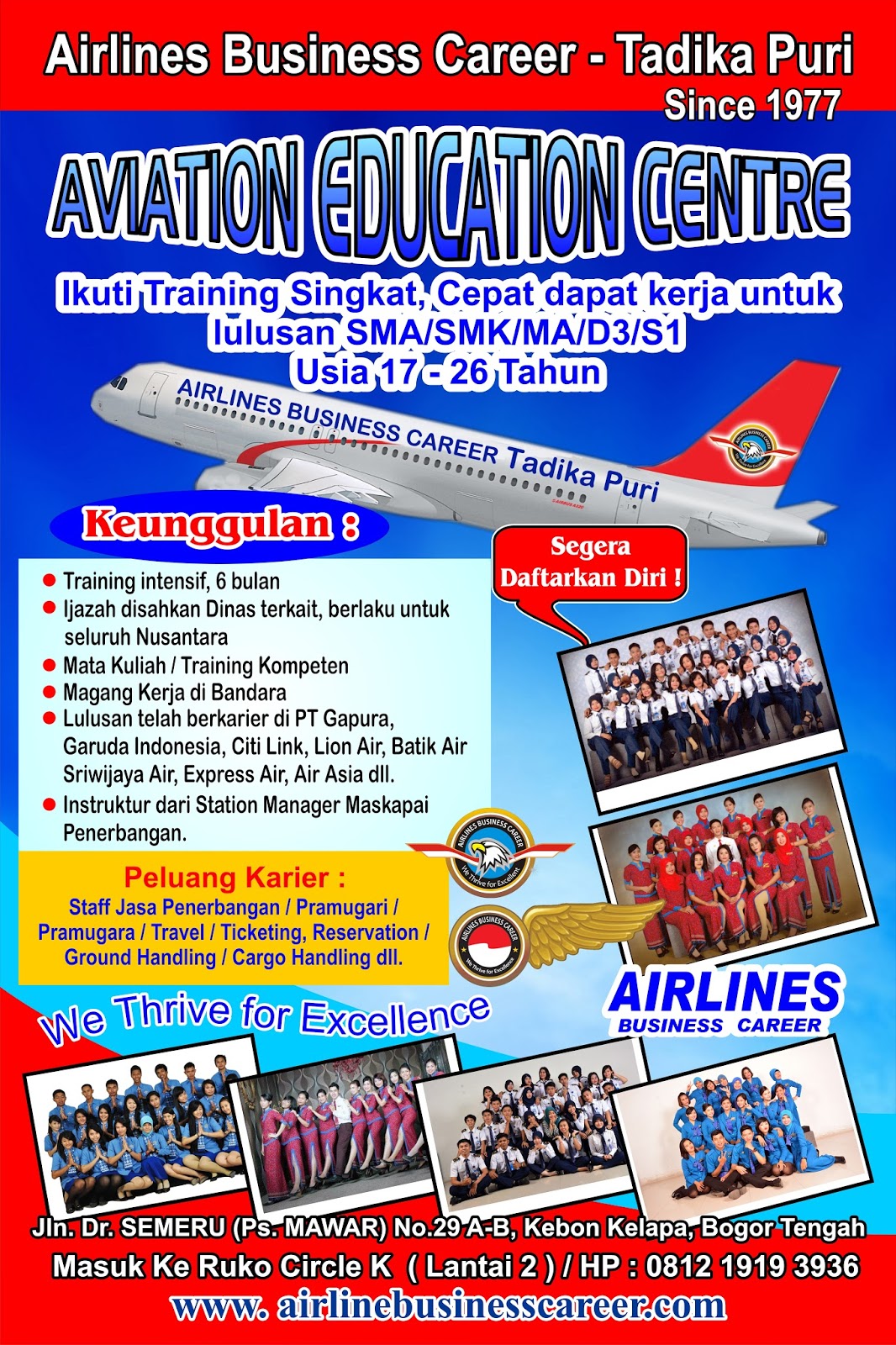 Airlines Business Career Tadika Puri Bogor