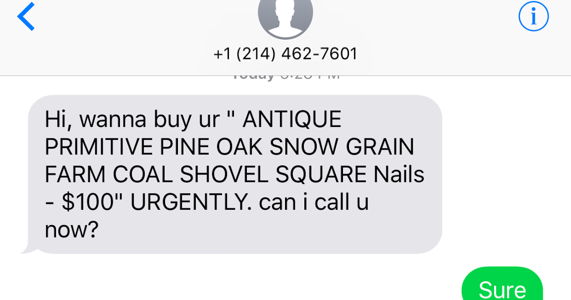 Things That Stick In My Craw: New Craigslist Scam Using ...