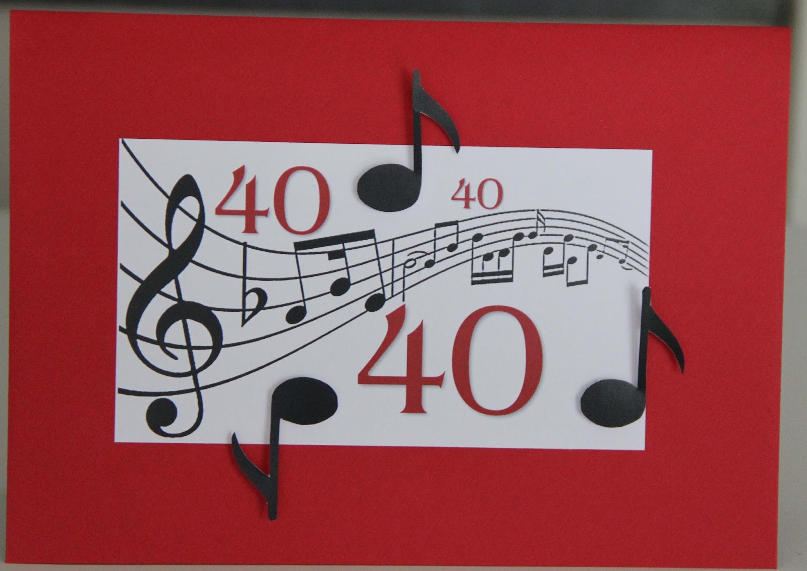 Blog Von Fadenlauf Karte Zum 40 Geburtstag