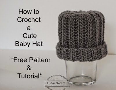 simple easy baby crochet hat pattern free  for hospital donation hat