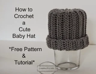 Easy Baby Hat Crochet Pattern free  How to crochet an easy baby hat FREE PATTERN