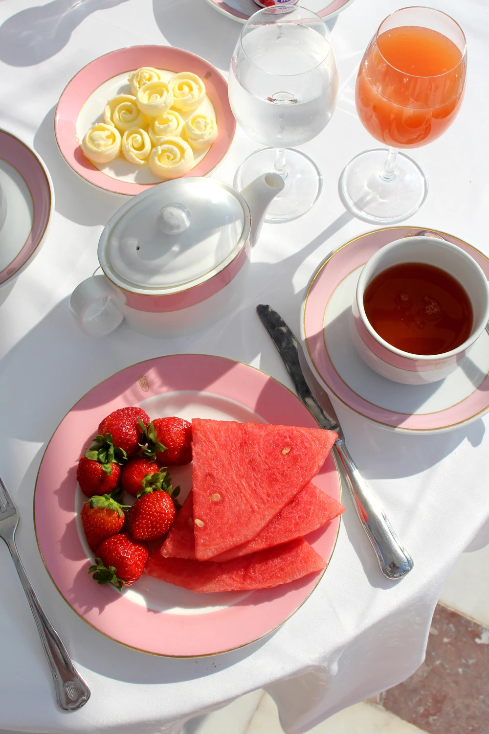 Breakfast at Hostal de la Gavina, Costa Brava, Spain - luxury travel blogger