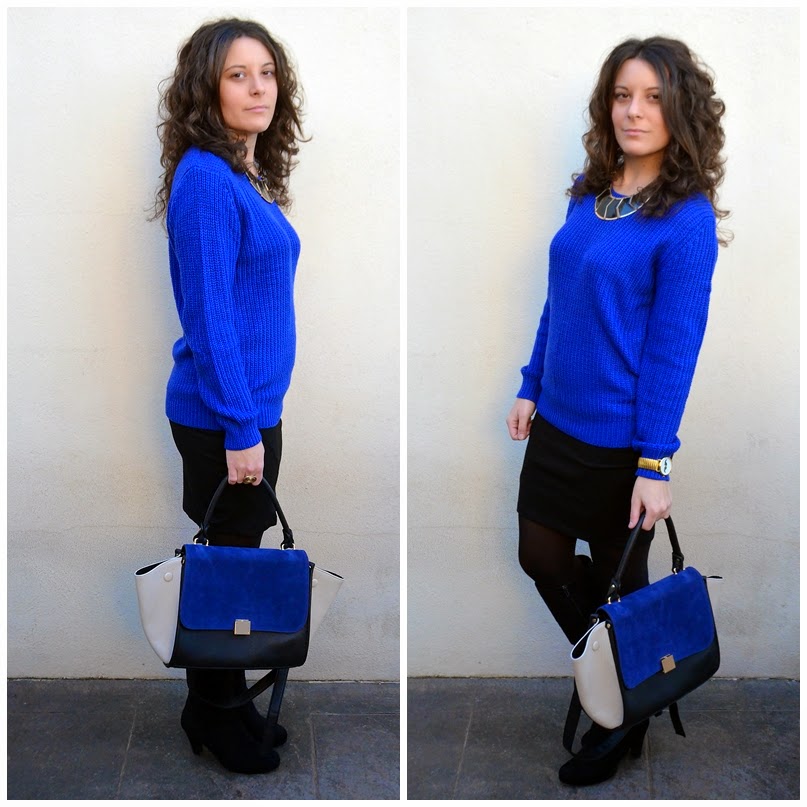 blue, azul, mi vestido azul, fashion blogger, castellón, celine bag, looks, style , moda 