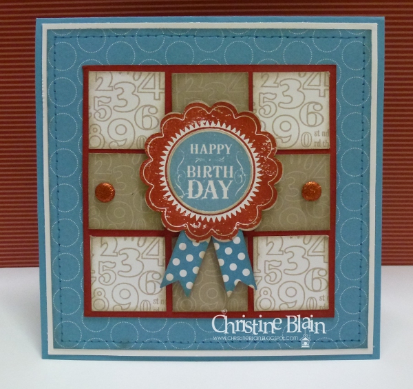 HAPPY HEART CARDS JAI 164 STAMPIN' UP! BLUE RIBBON BIRTHDAY