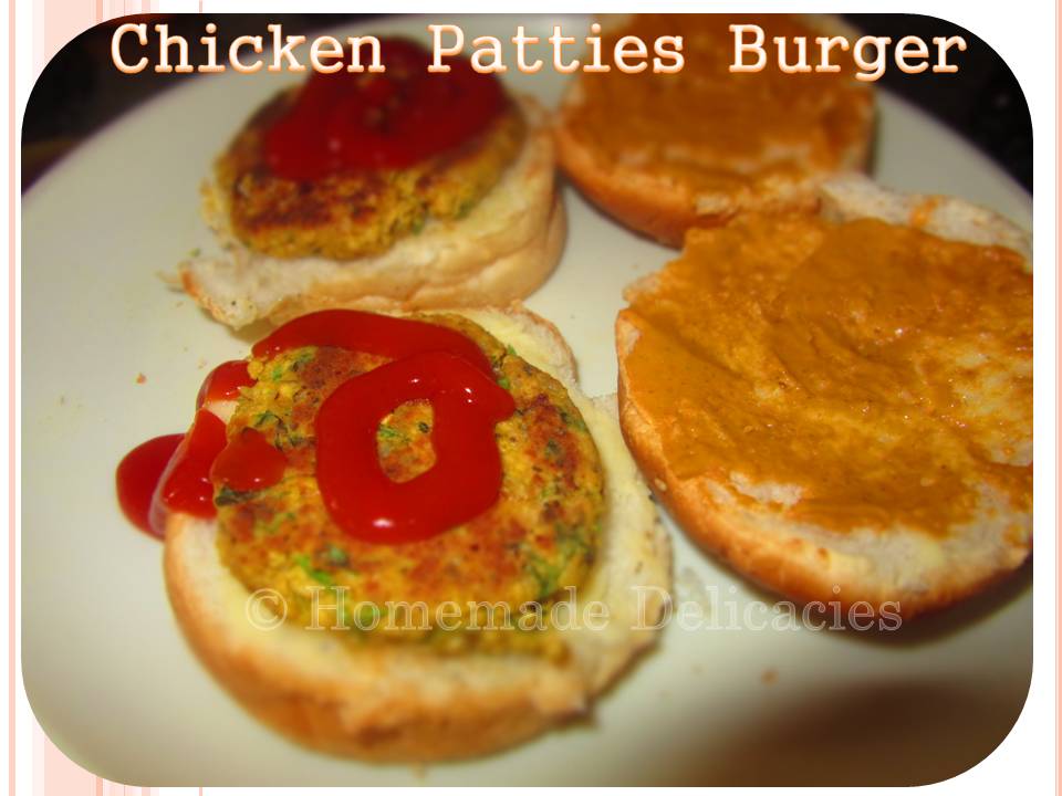 Homemade Delicacies Chicken Patties Burger