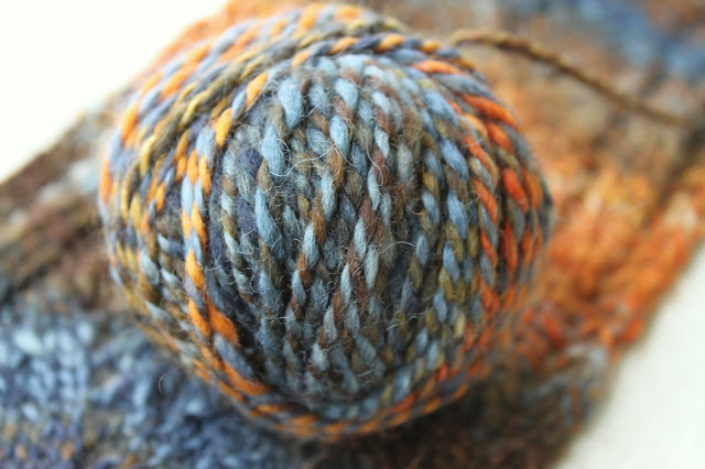 2-ply blue-faced Leicester hand-dyed yarn