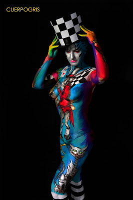 CUERPOS PINTADOS BODYPAINT ALICIA MADNESS