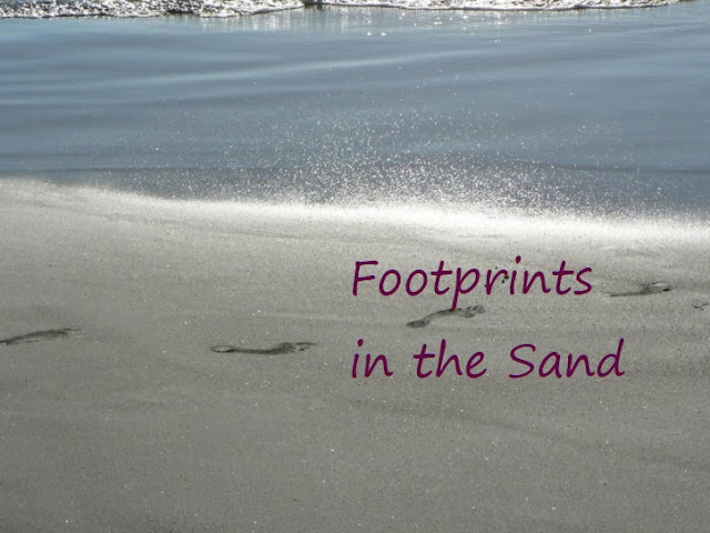 My daily walk with Jesus Christ: Footprints in the Sand