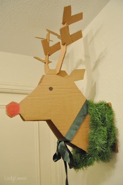 almohada ensayo entregar Reno de cartón decorativo: ¡Construye a Rudolf el reno!