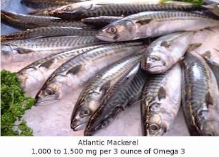 Image: Atlantic Mackerel - Rich in Omega-3 with 1,000-1,500mg per 3oz. A perfect balance to Omega-6 fatty acids for a healthier diet