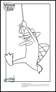 phineas and ferb agent p coloring pages