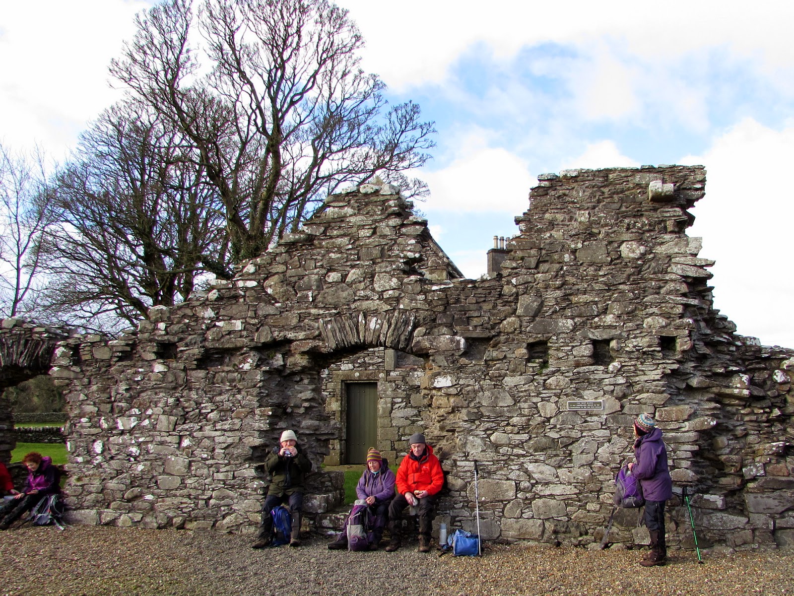 The Glebe Blog Wigtownshire RamblersSt Helena IslandGlenluce Abbey January 2015