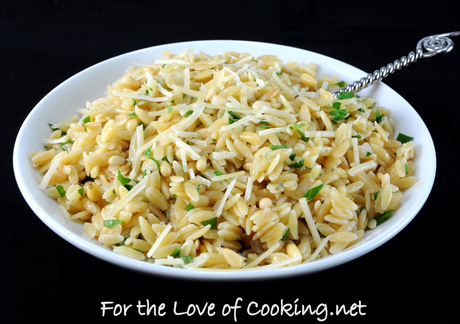 ParmesanBrown Butter Orzo with Toasted Pine Nuts For the Love of Cooking