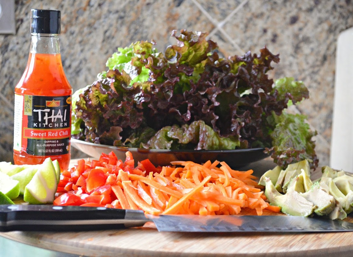Lettuce Wraps With StirFry Rice Noodles Serena Bakes Simply From Scratch