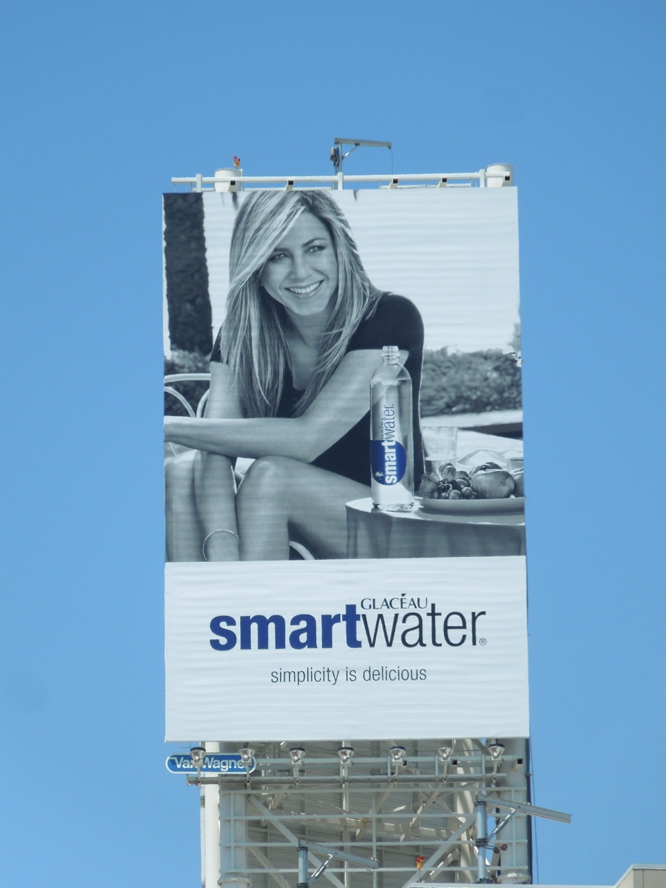 Jennifer Aniston Smart Water Billboard