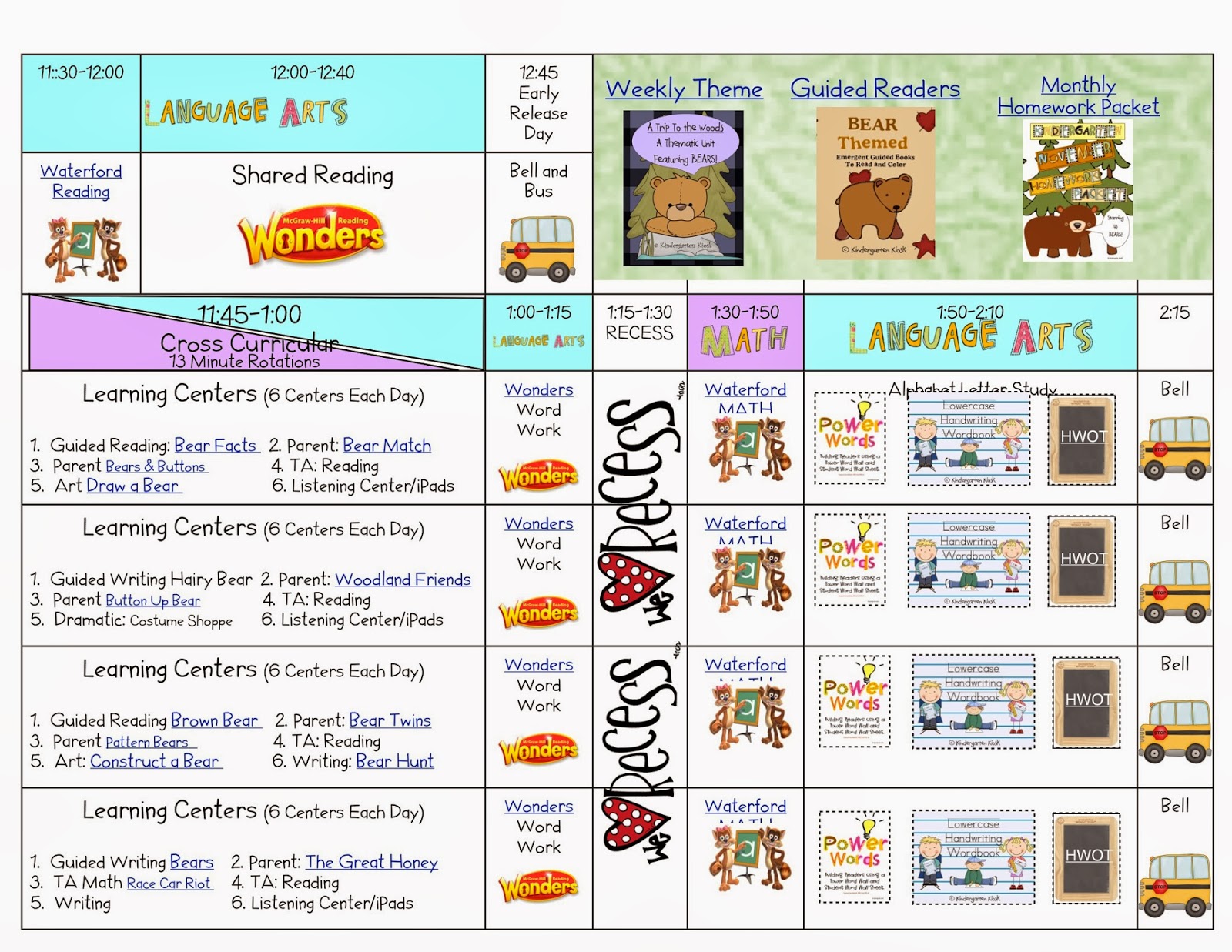 Kindergarten Kiosk: November 2013