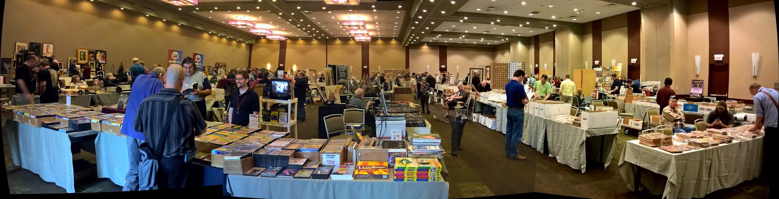 Dealer's room at Windy City Pulp and Paper 2015