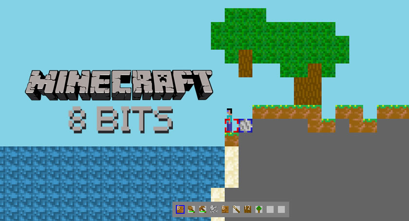 Minecraft 8bits  Demake gratuito 2D do fenômeno mundial