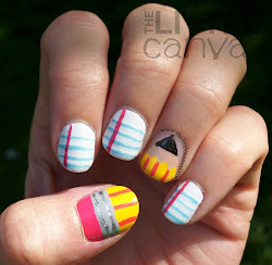 nail tutorial tutorials designs paper nails canvas pencil easy let pencils thelittlecanvas polish babbling tell created ll take tape
