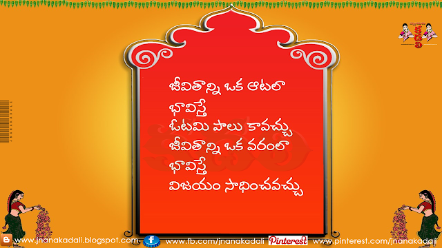 Best Inspiration Thoughts and Quotes in Telugu with hd images | JNANA